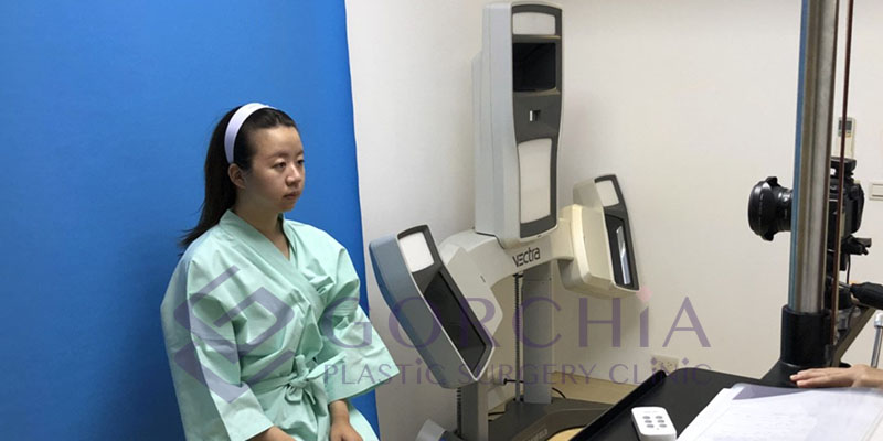 墊下巴手術、隆鼻手術之前-3D模擬術紀錄與標誌